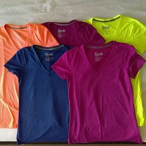 5 Nike Dry Fit Tees