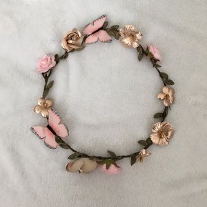 Fairy Princess Rose Gold Crown Headband