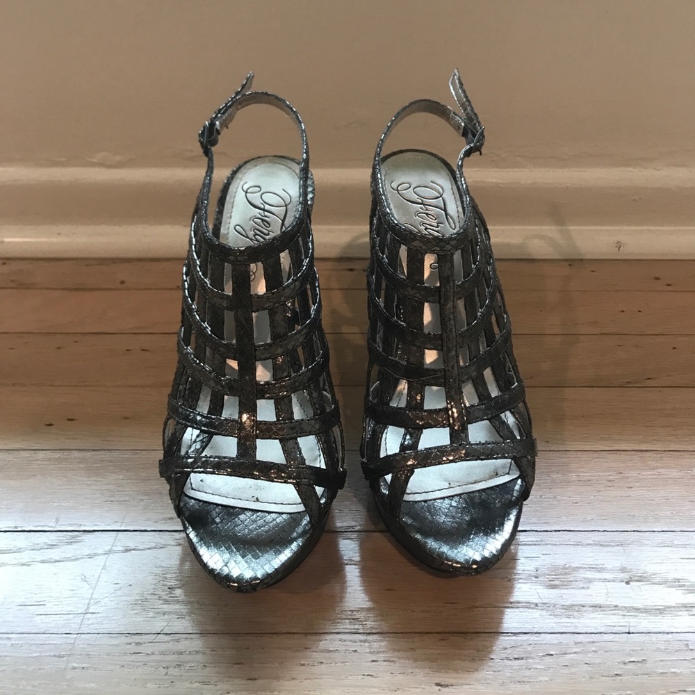 Silver heels