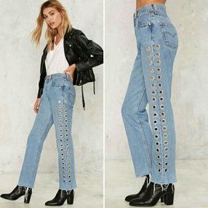 ISO Nasty Gal After Party Holed Up Jeans