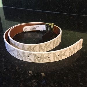 Michael Kors Reversible Leather Jet Set Belt