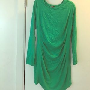 Express ruched bodycon sweater dress