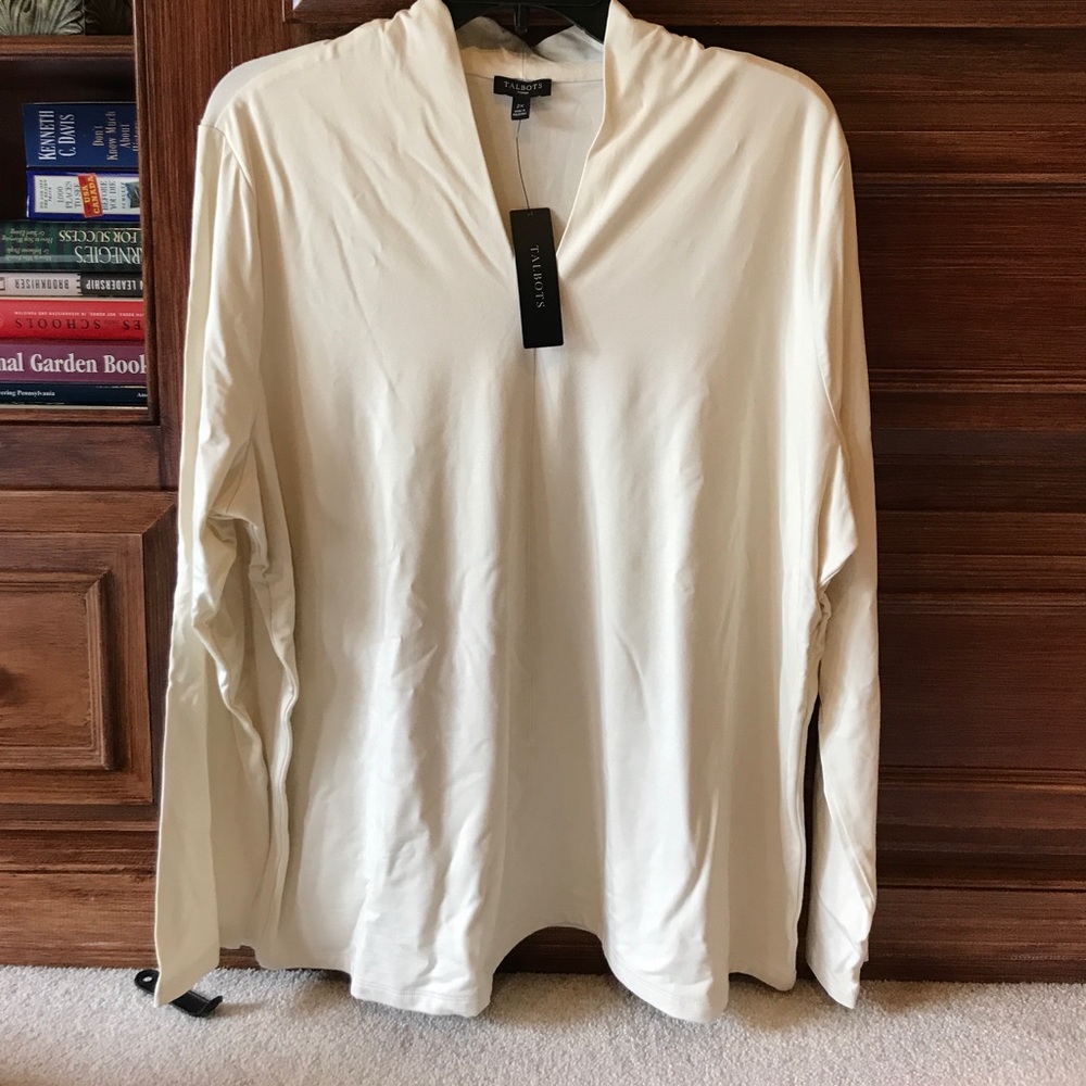 NWT Talbots Long Sleeve in Cream Color