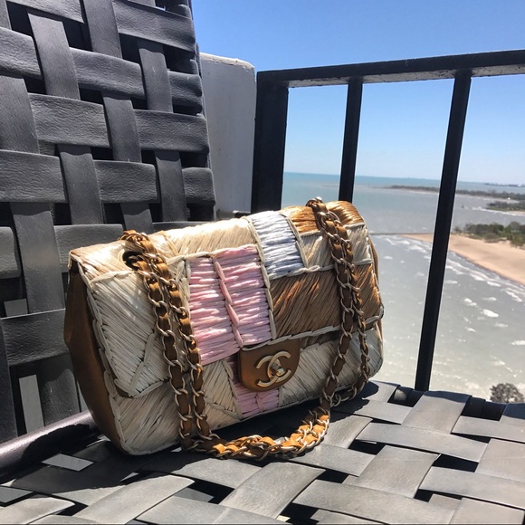 ⛔️🚫SOLD🚫⛔️Chanel Cruise Raffia Classic Bag - Picture 2 of 8