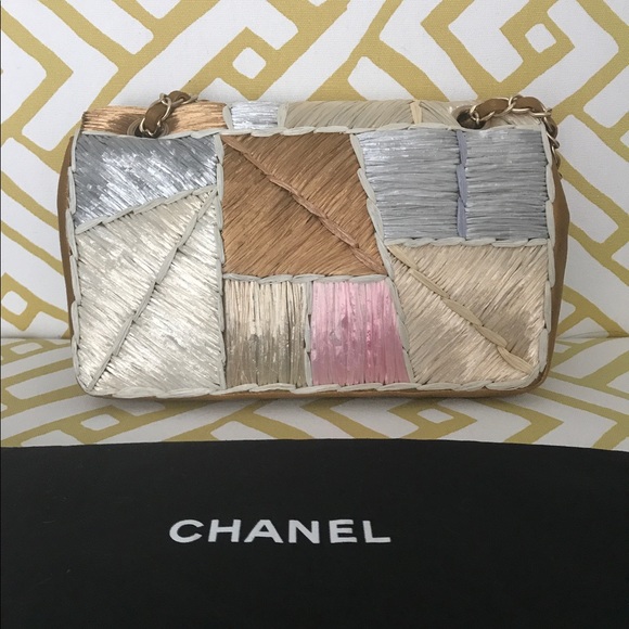 ⛔️🚫SOLD🚫⛔️Chanel Cruise Raffia Classic Bag - Picture 5 of 8