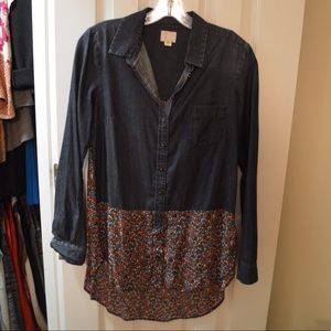 Anthropologie button up tunic!