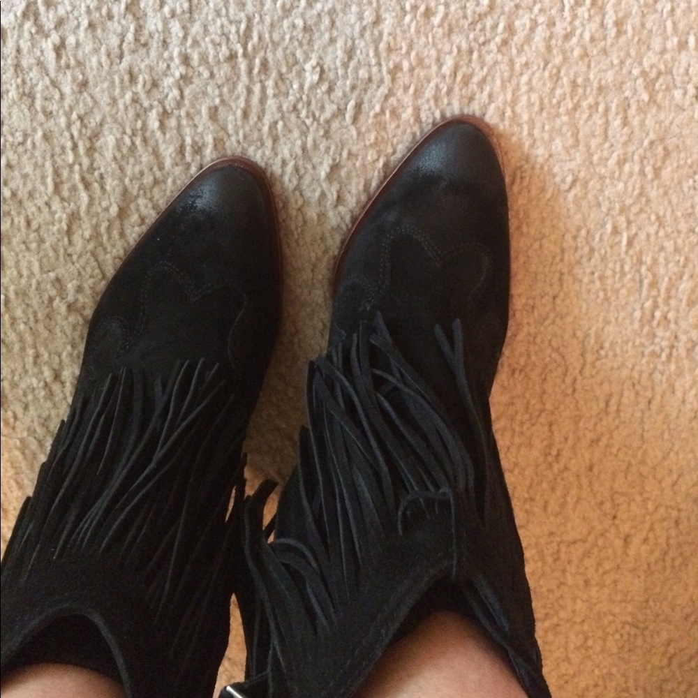 Sam Edelman Benjie Black Suede booties NIB 7M