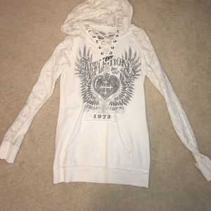 Affliction Hooded Shirt