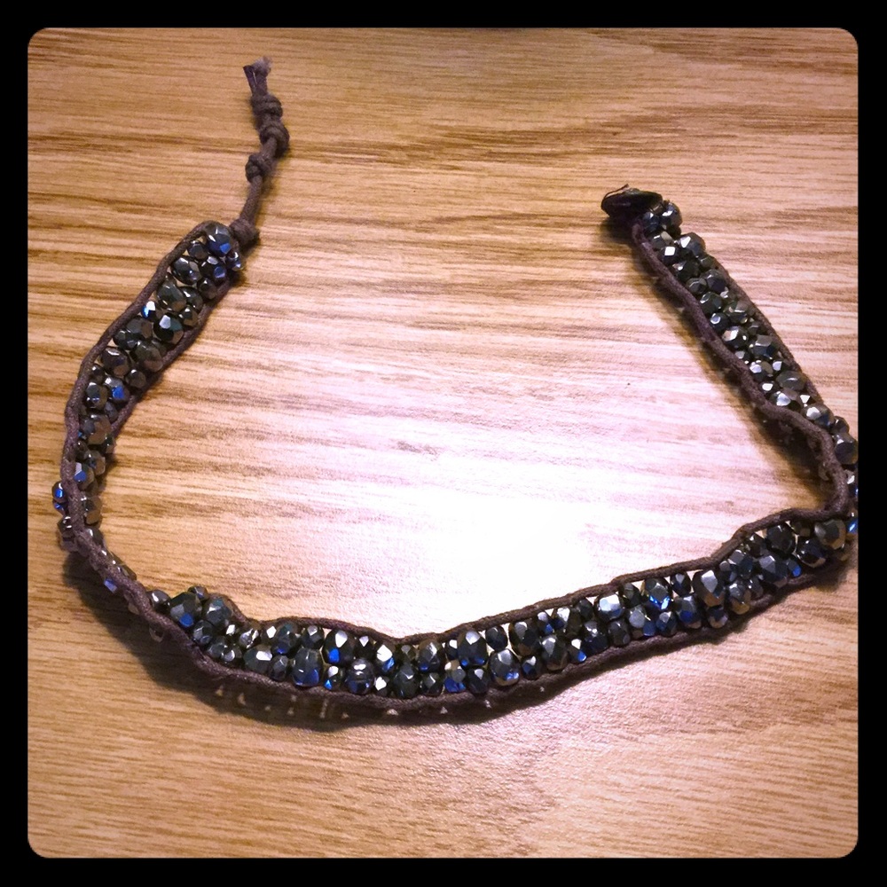 Metallic Beaded Choker*