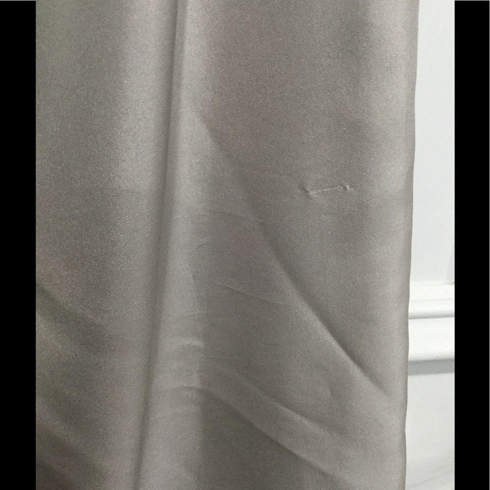 Valentino - silk one shoulder silver/gray dress. - Picture 5 of 7