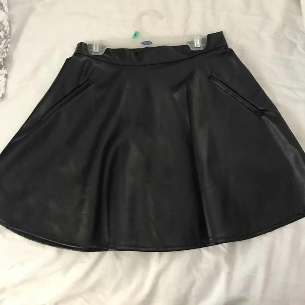 Faux Leather Skirt