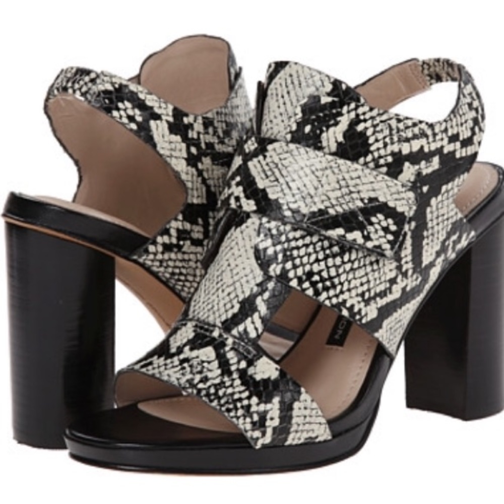 French Connection Snake Print Block Heels - image 1