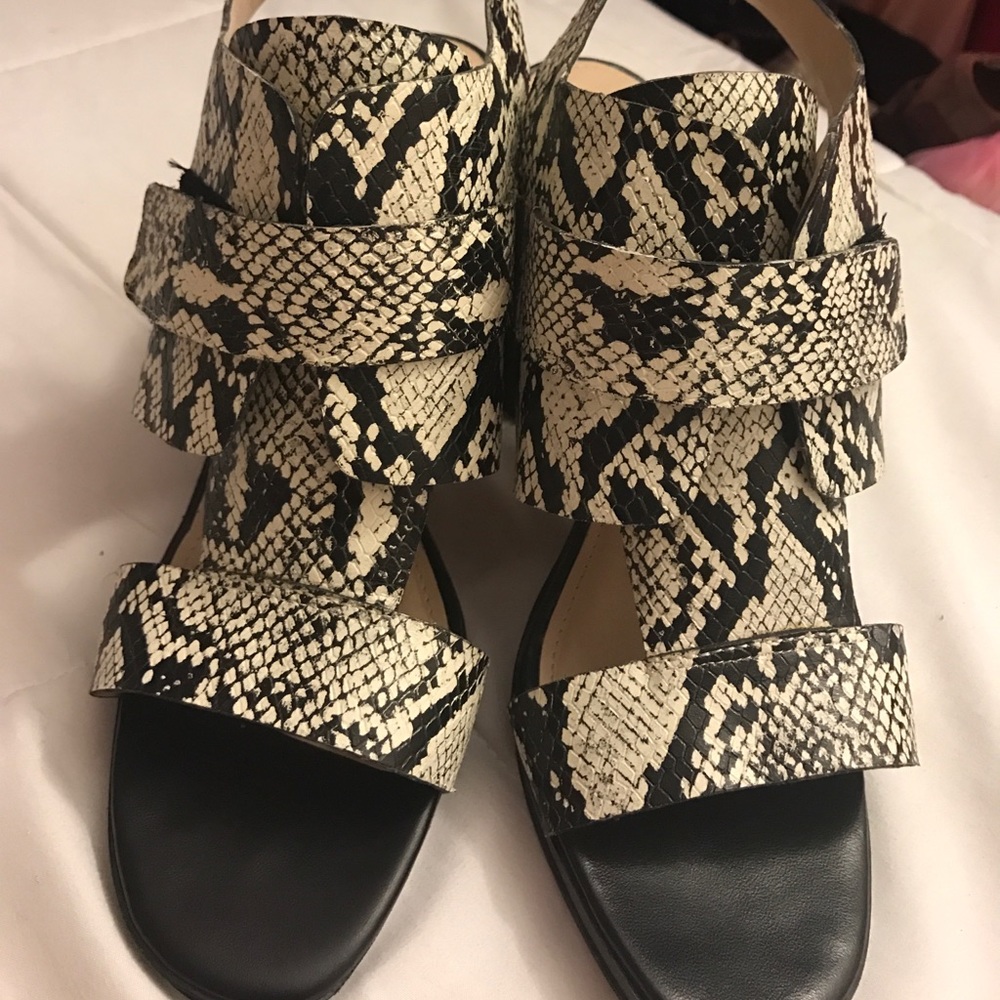 French Connection Snake Print Block Heels - image 3