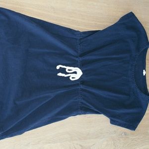 J. Crew Blue Dress w/ White Draw String