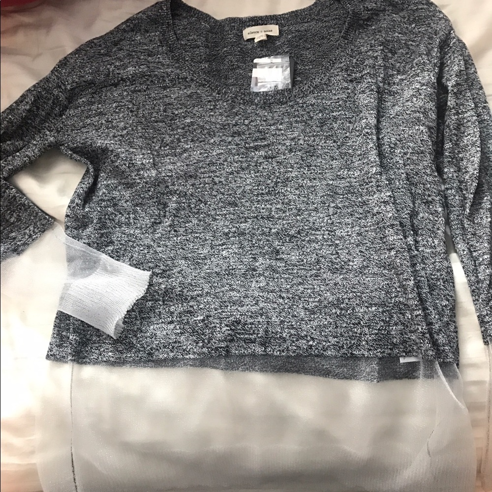 Silence + noise see through sweater from UO
