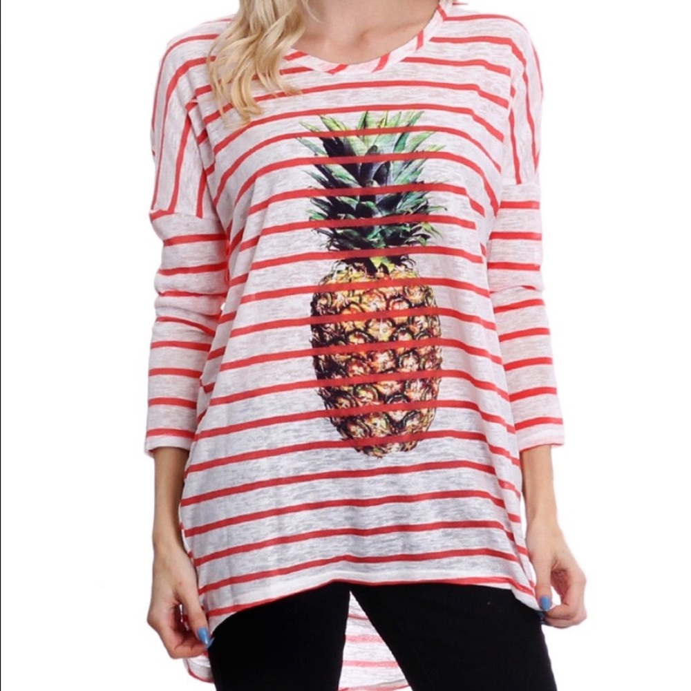 Striped "Pineapple" blouse - Picture 3 of 5
