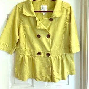 Mustard Cotton Jacket/Blazer