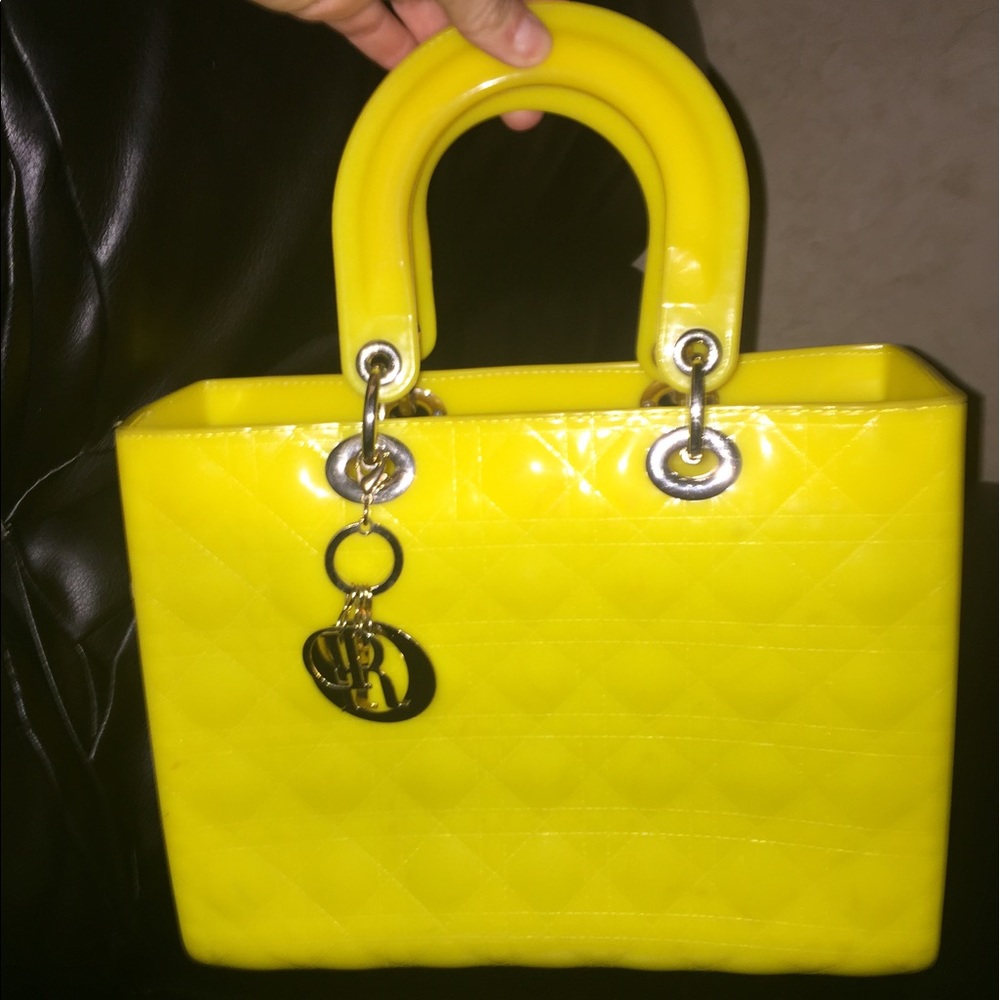 Dior Yellow Jelly Bag