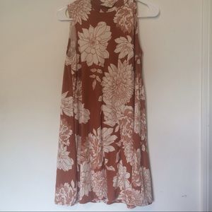 PINK ROSE floral dress