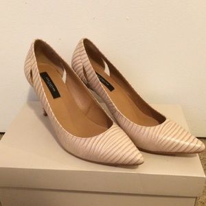 Ann Taylor exotic leather heels