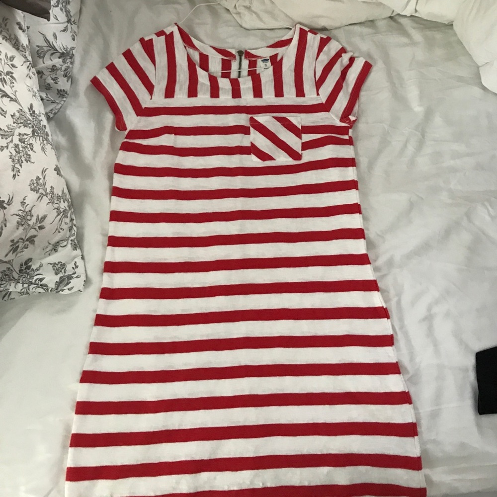 NWOT Red and White Stripe Dress