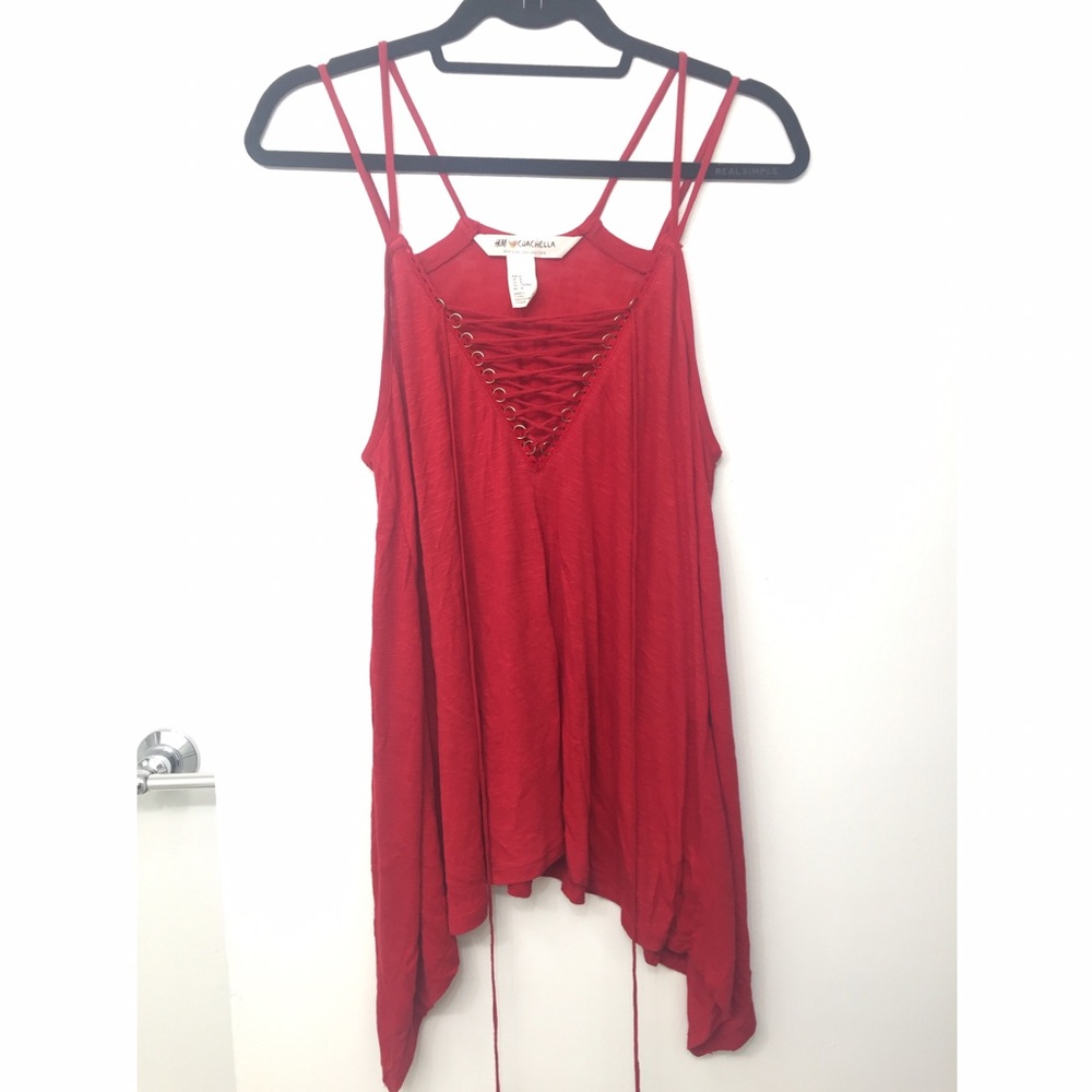 H&M Coachella Limited Edition Lace Up Tank