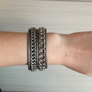 Silver bangles
