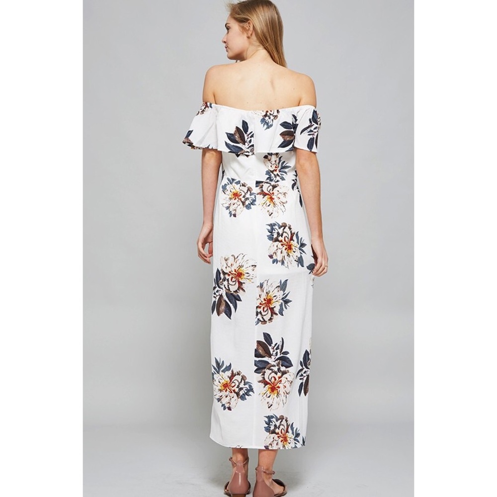 LAST ONE • Floral Off The Shoulder Dress - Picture 5 of 8