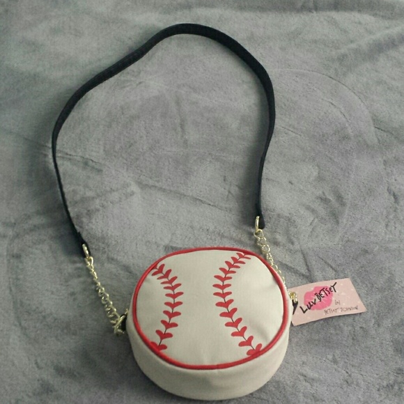 Betsey Johnson Handbags - Betsey johnson baseball purse