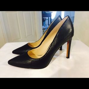 Nine West Women's Black Leather Tatiana Pumps