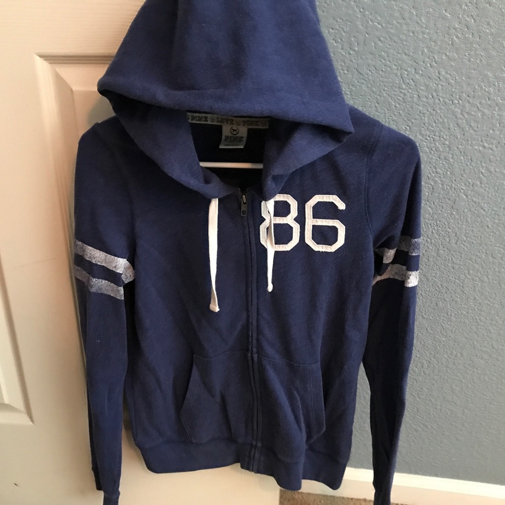 Pink zip up hoodie