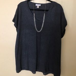 Loft Woven/Knit top