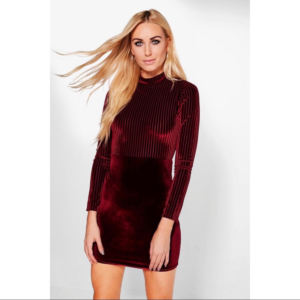 Velvet mini dress
