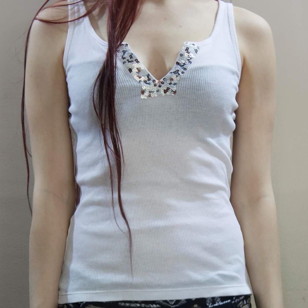 Sequined tank