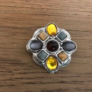 Southwestern style clip earrings