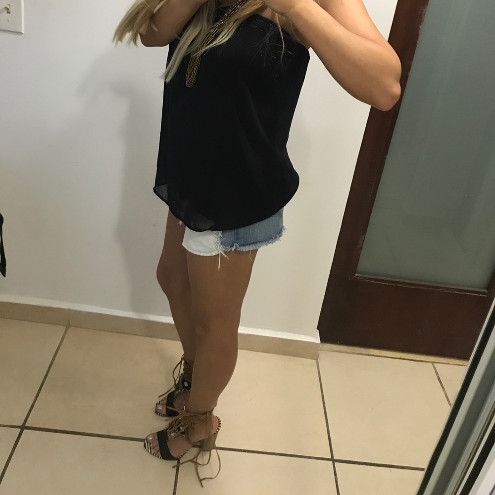 Lined Black Tube Top