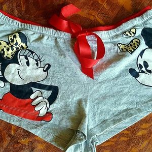 Mickey & Minnie Mouse PJ Shorts