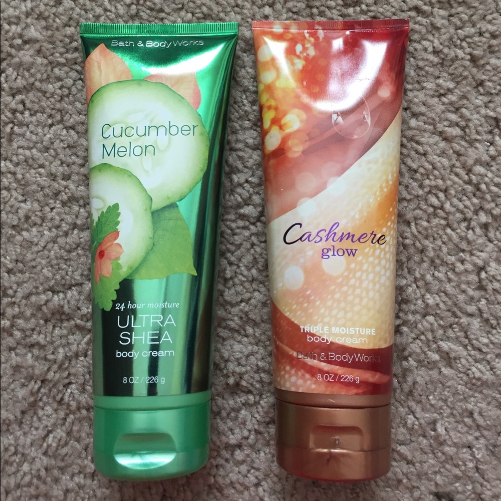 Two bath & body works body cream