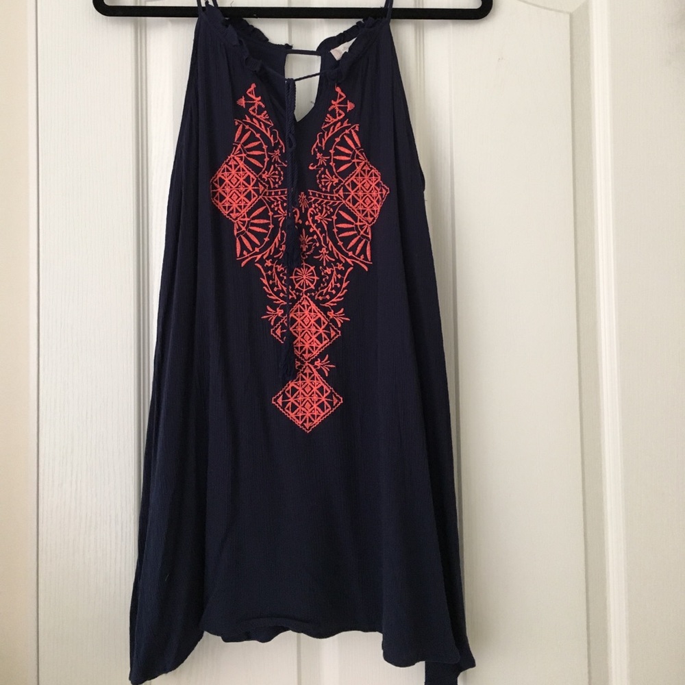 Altar'd State Navy cover up with embroidery