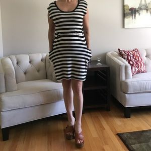 Stripped Dress with Pockets