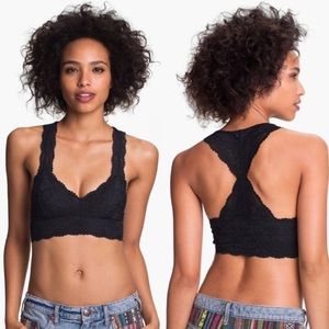 free people lace racerback bralette
