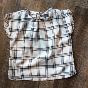 Baby Gap Black and White Plaid Shirt size 5