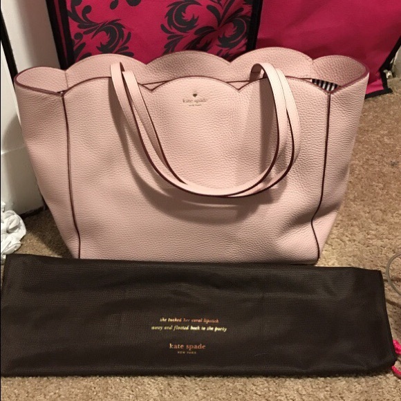 kate spade Handbags - Kate Spade leather light pink tote bag