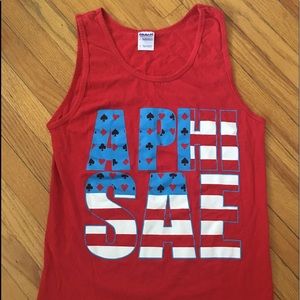 Red alpha phi SAE (sigma alpha epsilon) tank top