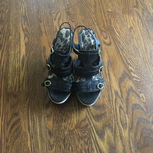 Jessica Simpson Leather Wedges