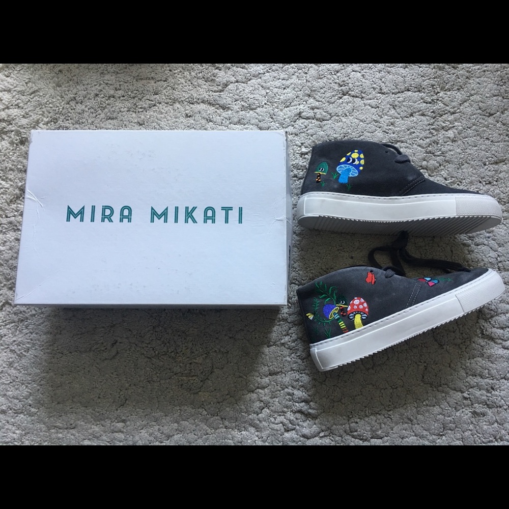 Mira mikati Embroidered butterfly sneakers size 35