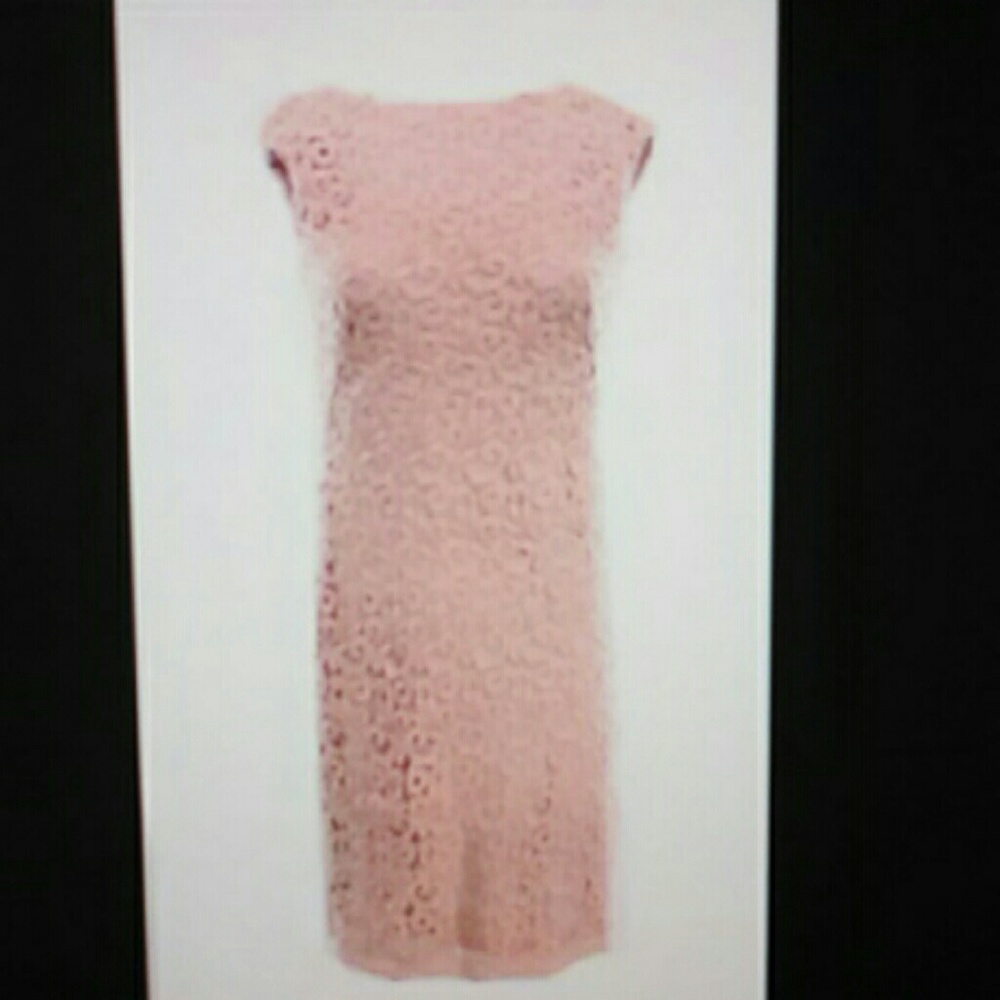 Lauren by Ralph Lauren Pink Lace Dress