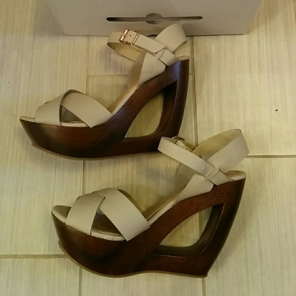 Call It Spring Hatsutori Wooden Wedge Sandals