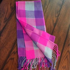 Pink plaid Scarf