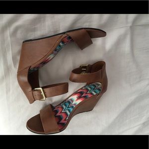 Wedge Ankle strap shoes